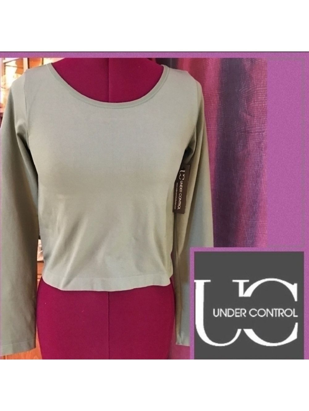 Under Control Long Sleeve Control Top Shapewear  Size Large New With Tags  NWT